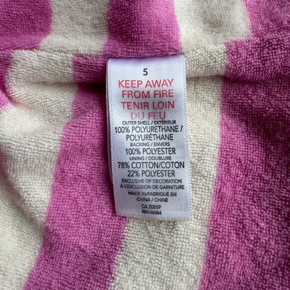 HATLEY Hooded Horse Raincoat Girls 5 Pink Purple Horses Waterproof Rain Jacket - Picture 8 of 8